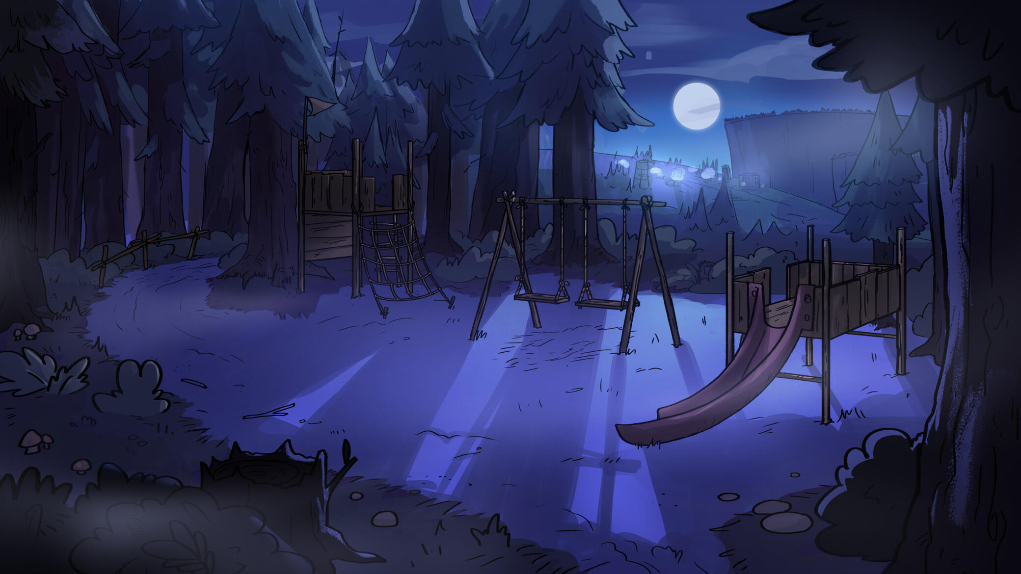 Gravity Falls Style Study - Night Gravity Falls Style Study - Night