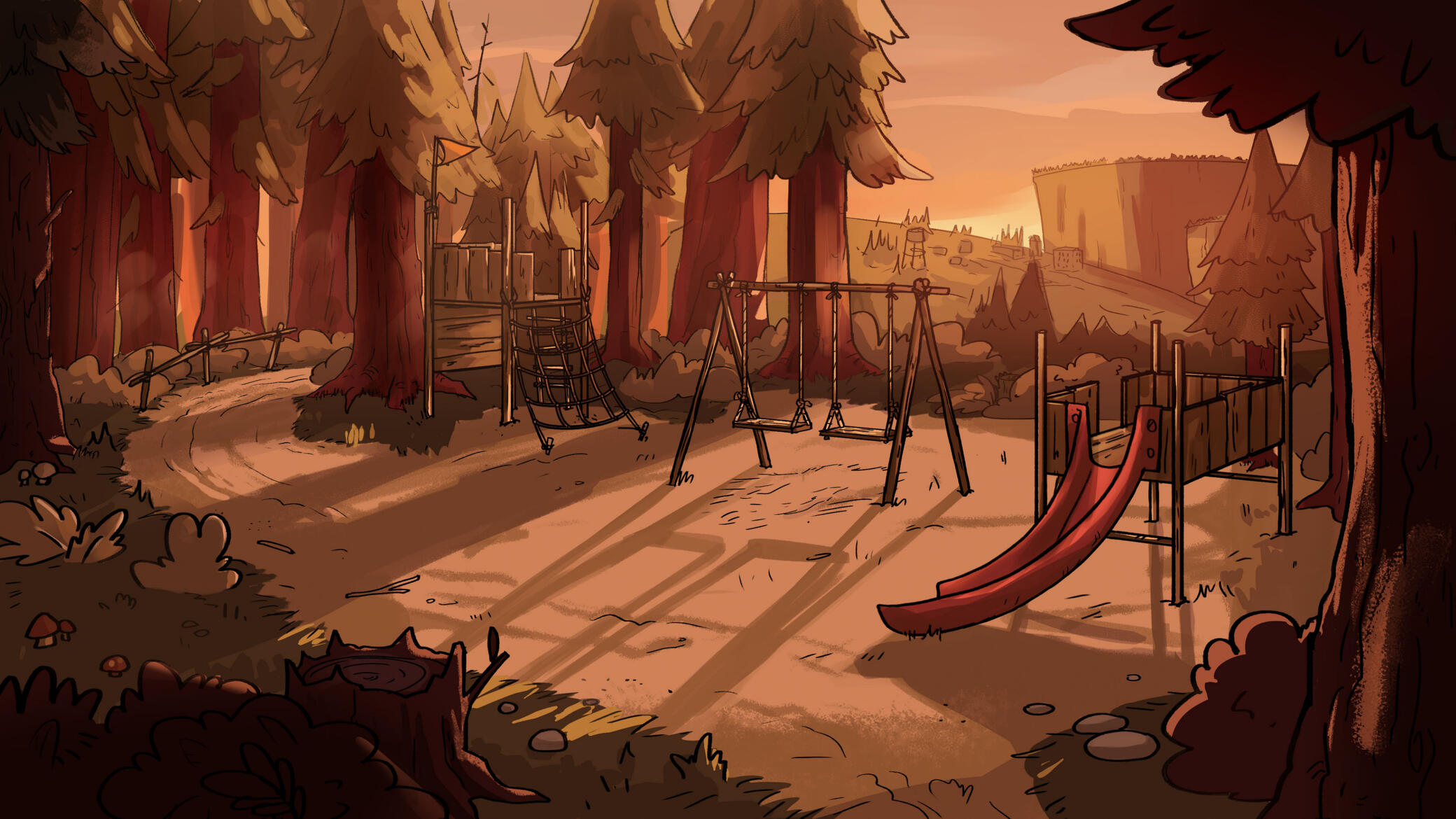 Gravity Falls Style Study - Evening Gravity Falls Style Study - Evening